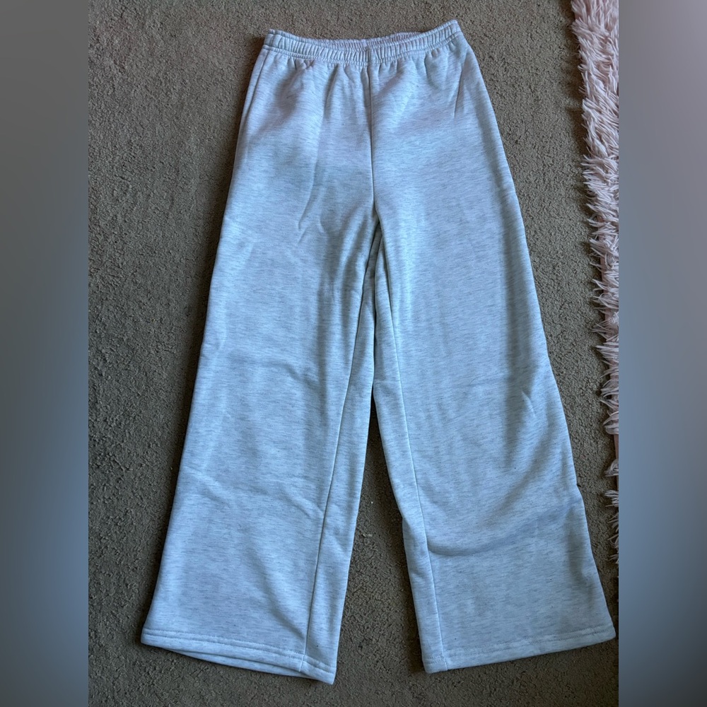 SHEIN Light Gray Kids Joggers